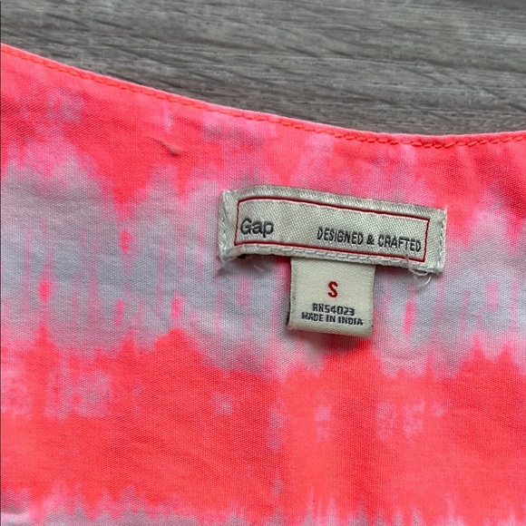 GAP Pink Casual Sundress with Square Neck and Short Sleeves - Picture 2 of 5